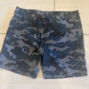 Sundek Men's Blue & Gray Camo Board Shorts